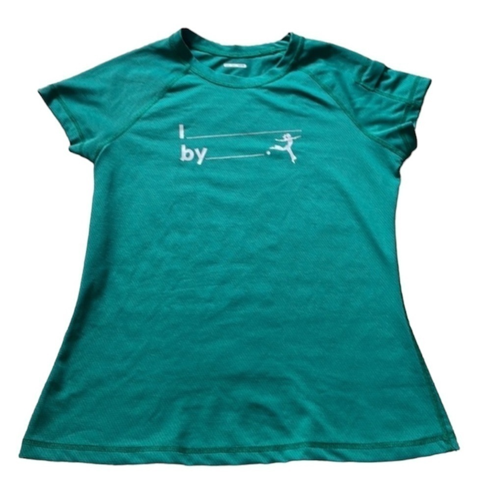 Lululemon Vintage Green Silverescent Short-Sleeve Top Size 4